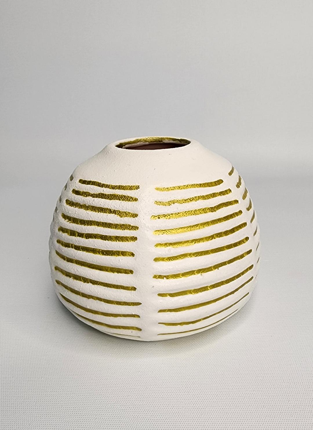 Gold Stripe Vase