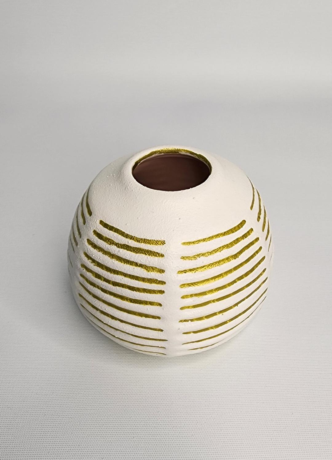 Gold Stripe Vase