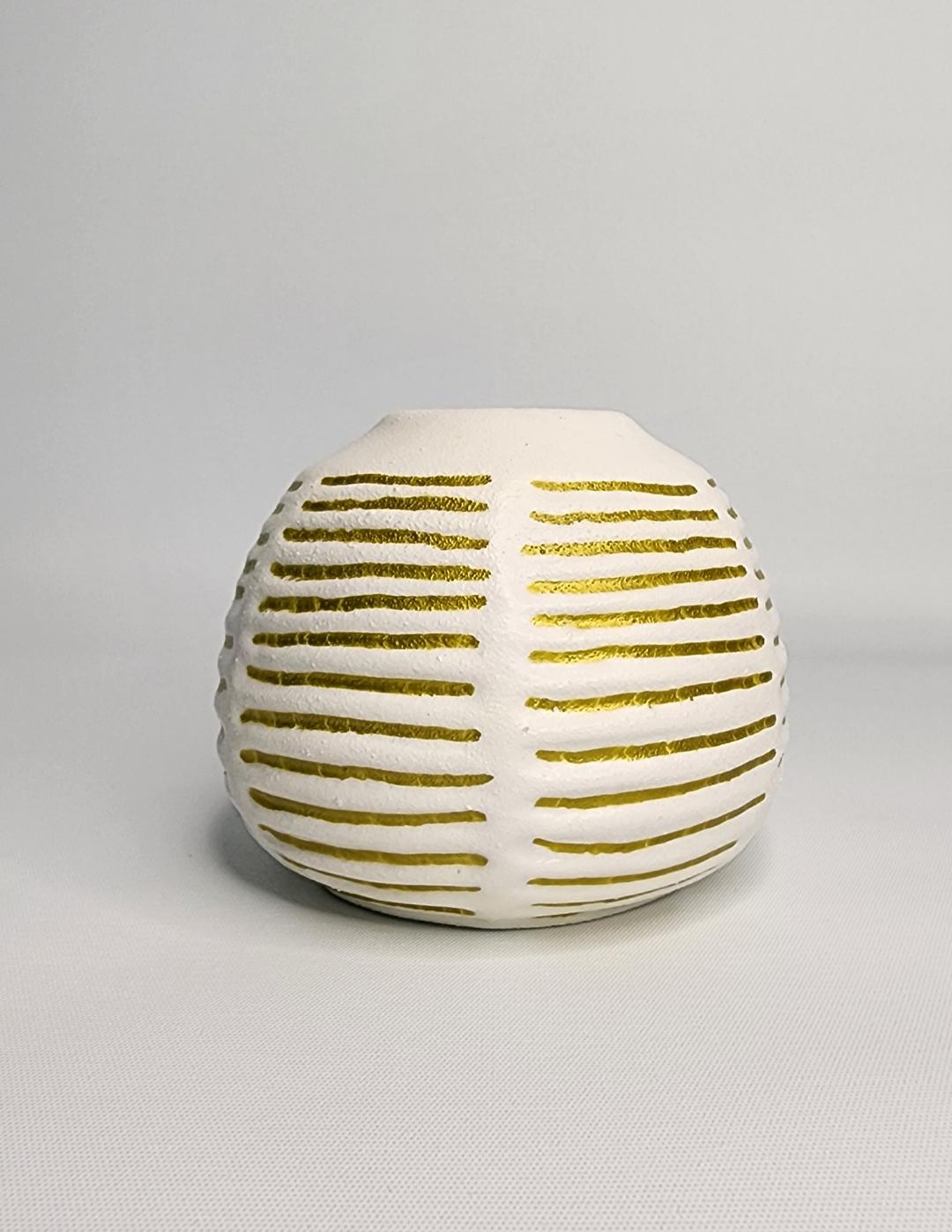 Gold Stripe Vase