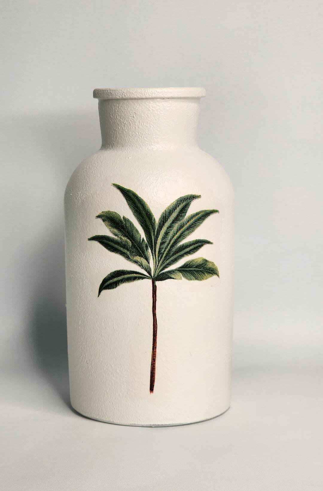 Green Palm Vase