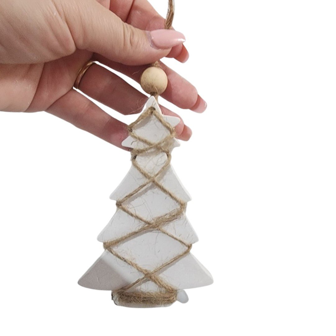 Clay Christmas Tree Ornament - Coastal Country Home Decor