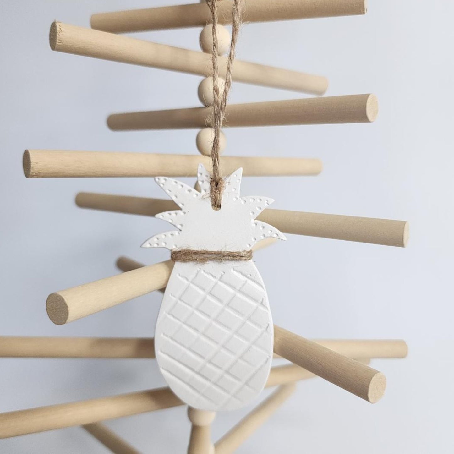 Clay Pineapple Ornaments - Coastal Country Home Decor