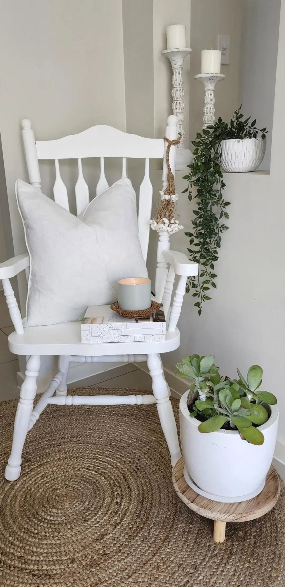 Indoor Cushion | Linen | Cream | 50 x 50 - Coastal Country Home Decor