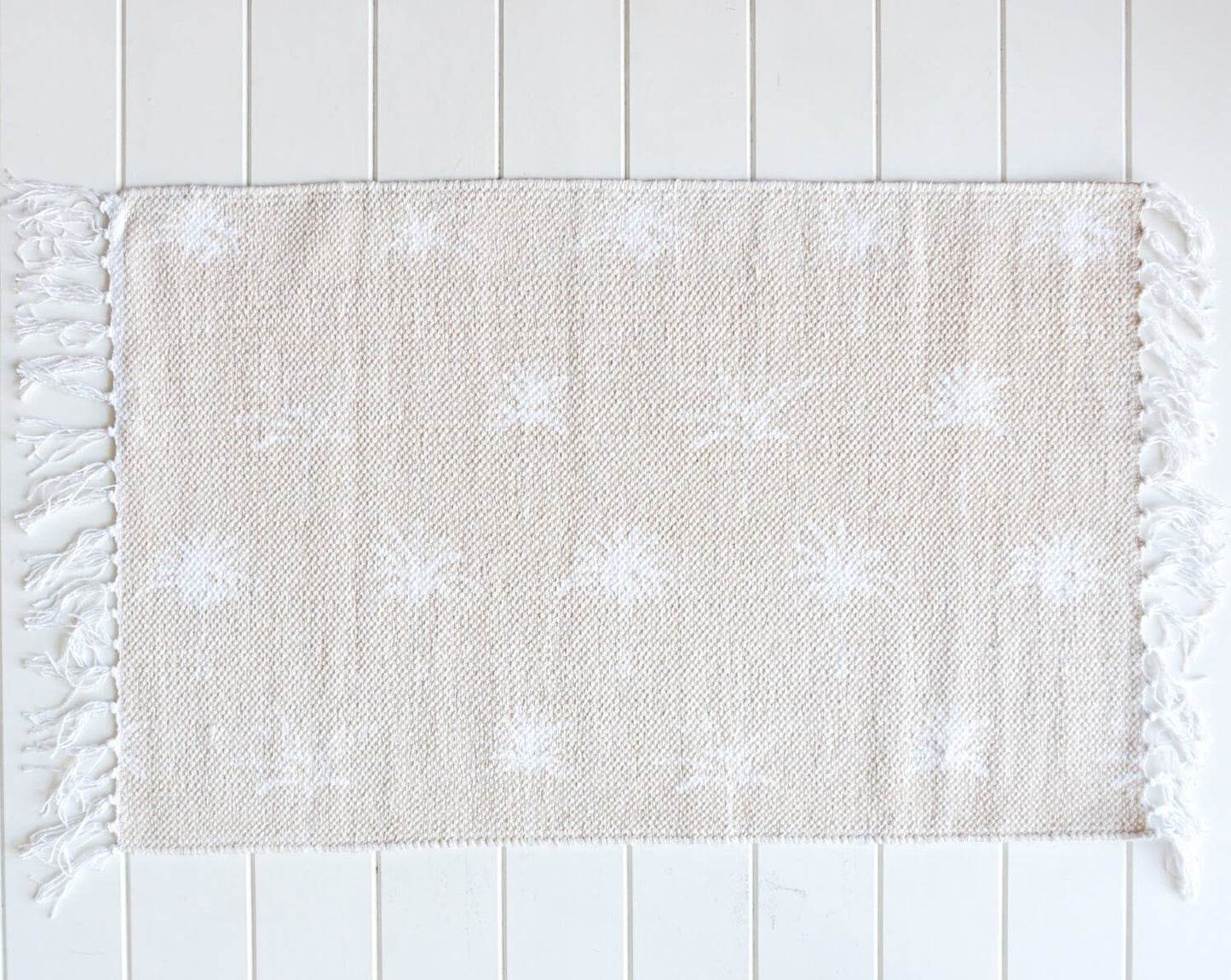 Palm Print Mat - Coastal Country Home Decor