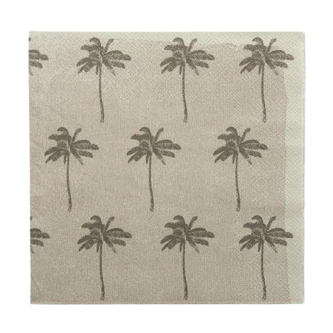 Paper Napkins | Palm Print - Coastal Country Home Decor