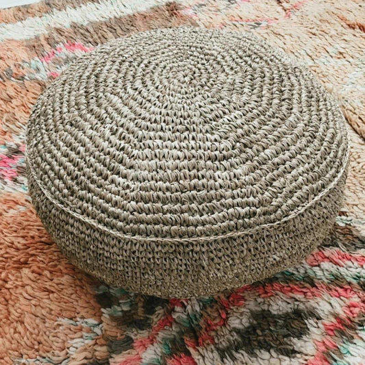 Grass Pouffe | - Coastal Country Home Decor