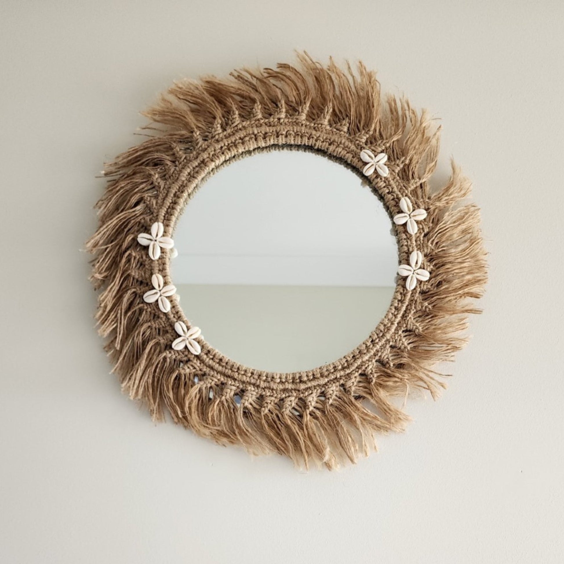 Jute Mirror - Coastal Country Home Decor