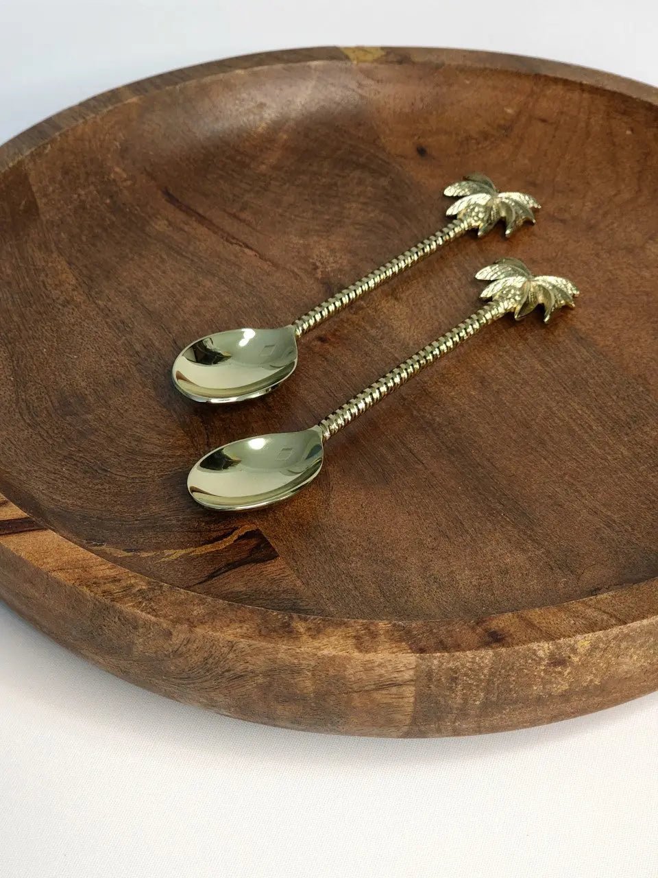 Palm Teaspoon | Brass - Coastal Country Home Decor