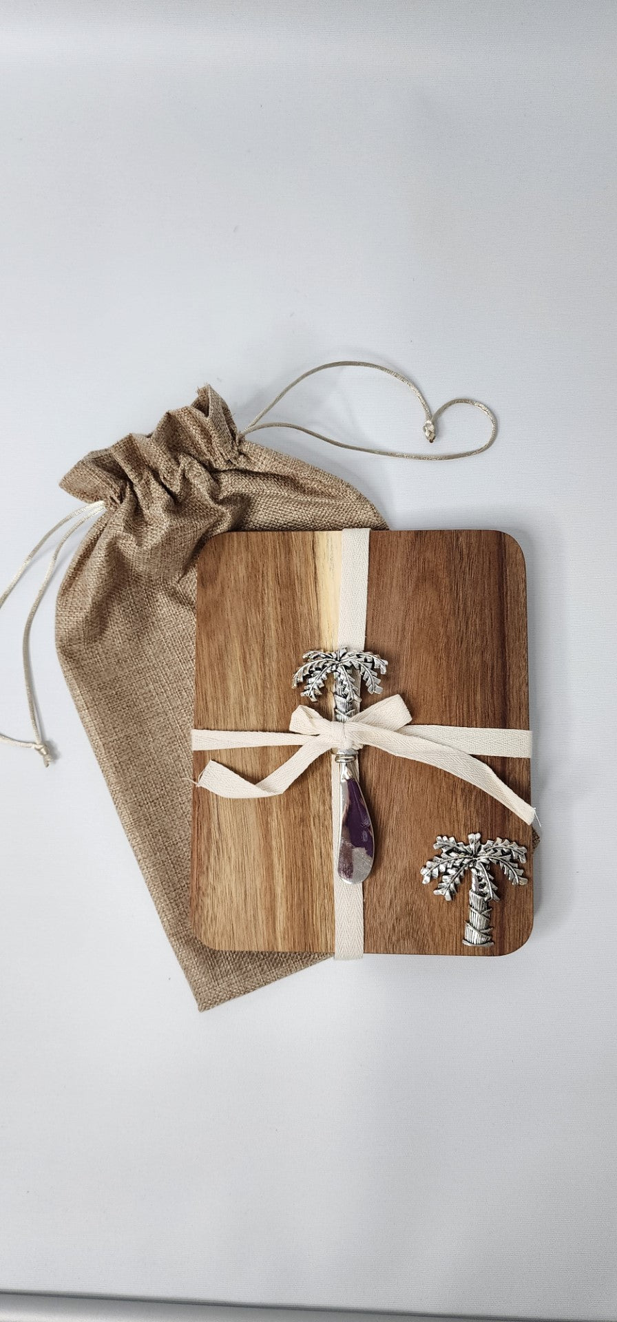 Silver Palm Cheeseboard - Coastal Country Home Decor